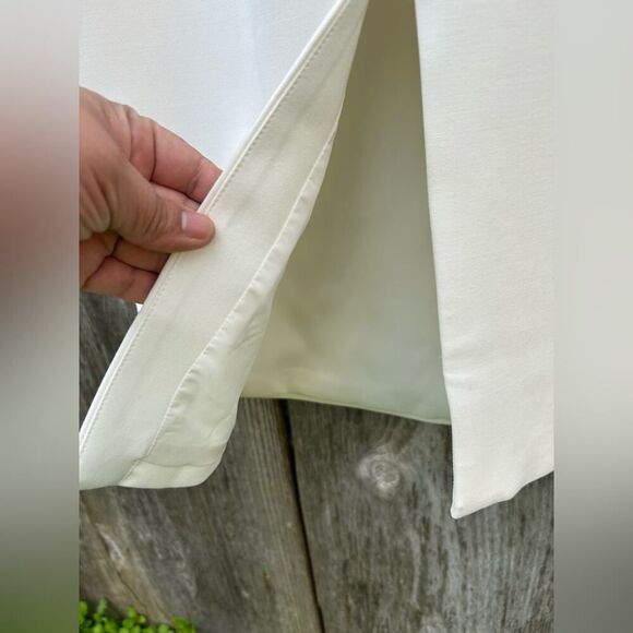 LIKELY Shayna Dress Womens Sz Medium Ivory Ruffle Bodice Overlay Cocktail - Picture 9 of 16